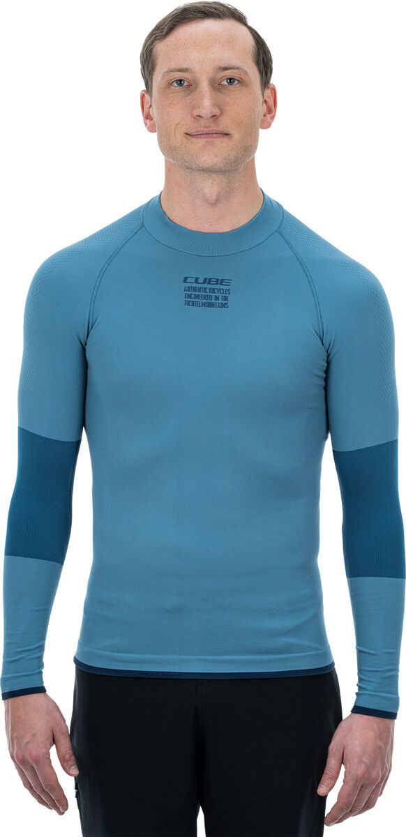 Cube Funktionsunterhemd Race Be Warm langarm, blue - Bild 2