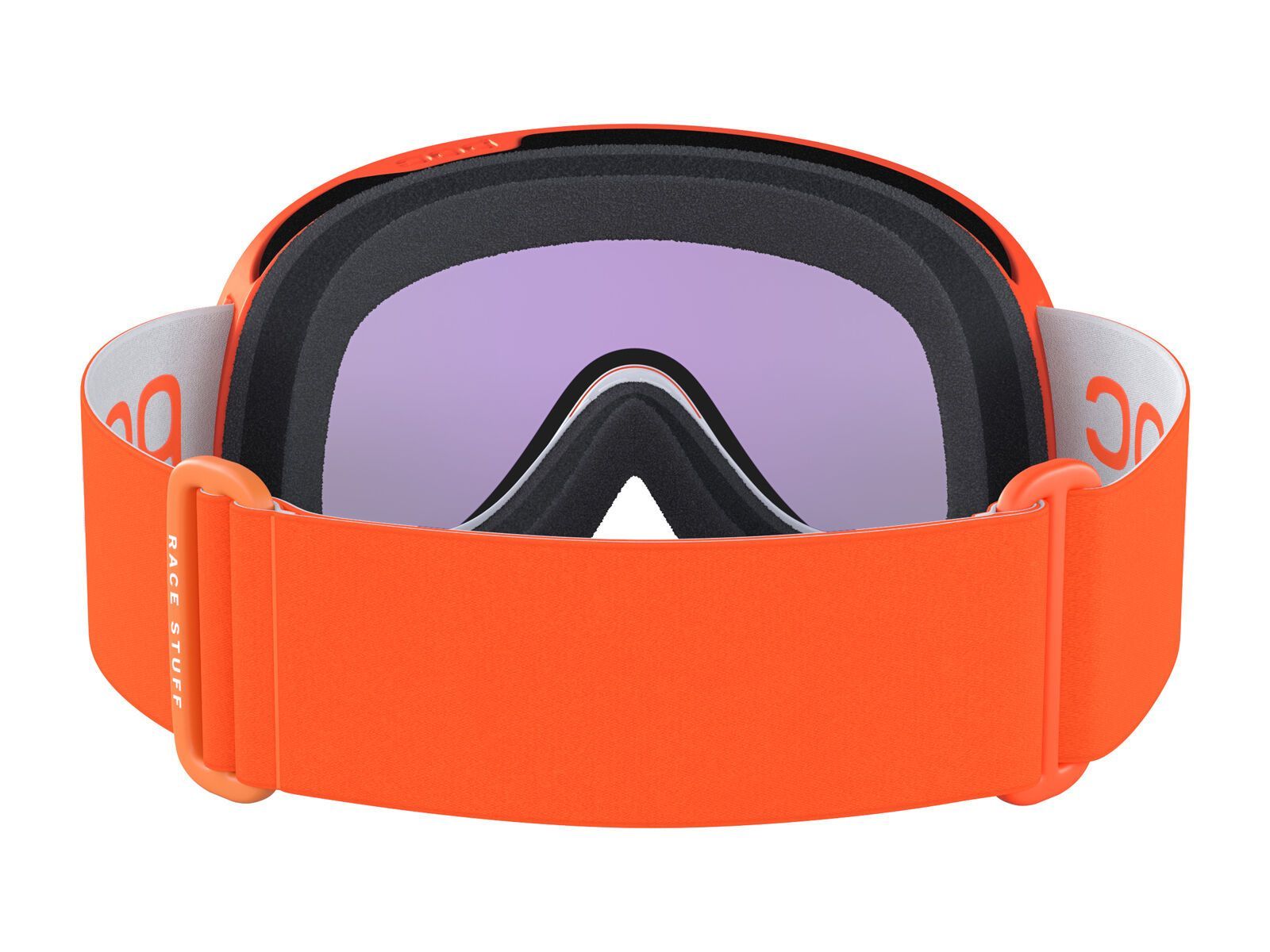 POC Retina Mid Race Clarity Hi. Int. Partly Sunny Blue, zink orange/hydrog. white - Bild 4