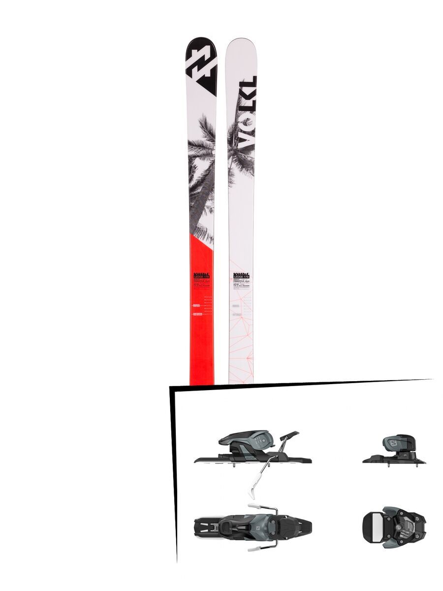 Set: Völkl Ledge 2017 + Salomon Warden 11 90 mm, dark grey black - Skiset - Bild 1