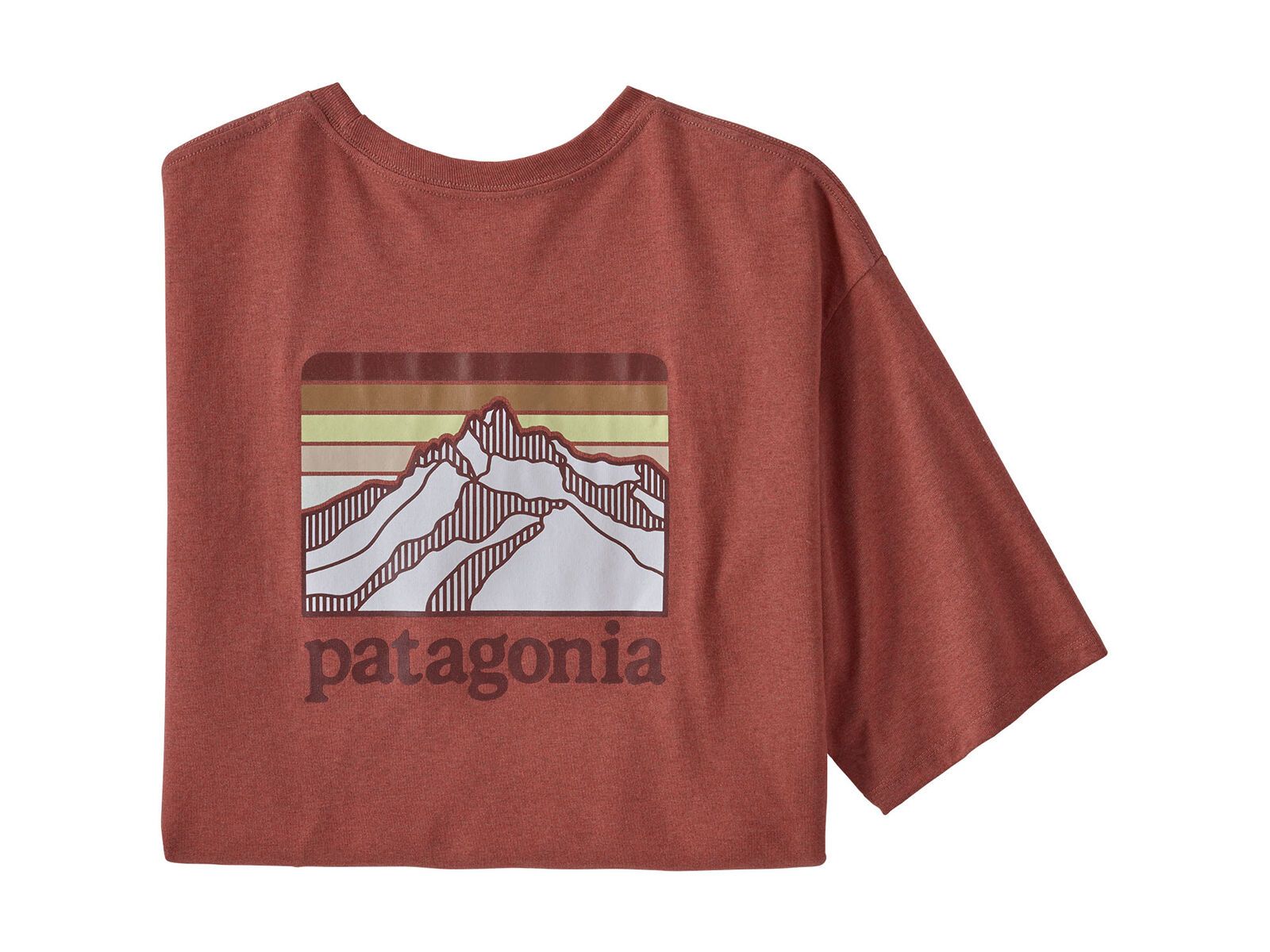 Patagonia Men's Line Logo Ridge Pocket Responsibili-Tee, rosehip - Bild 1
