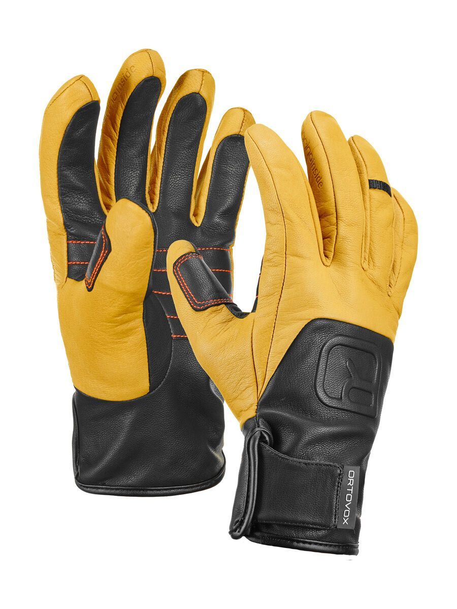 Ortovox Merino Glove Pro Leather, light brown - Bild 1