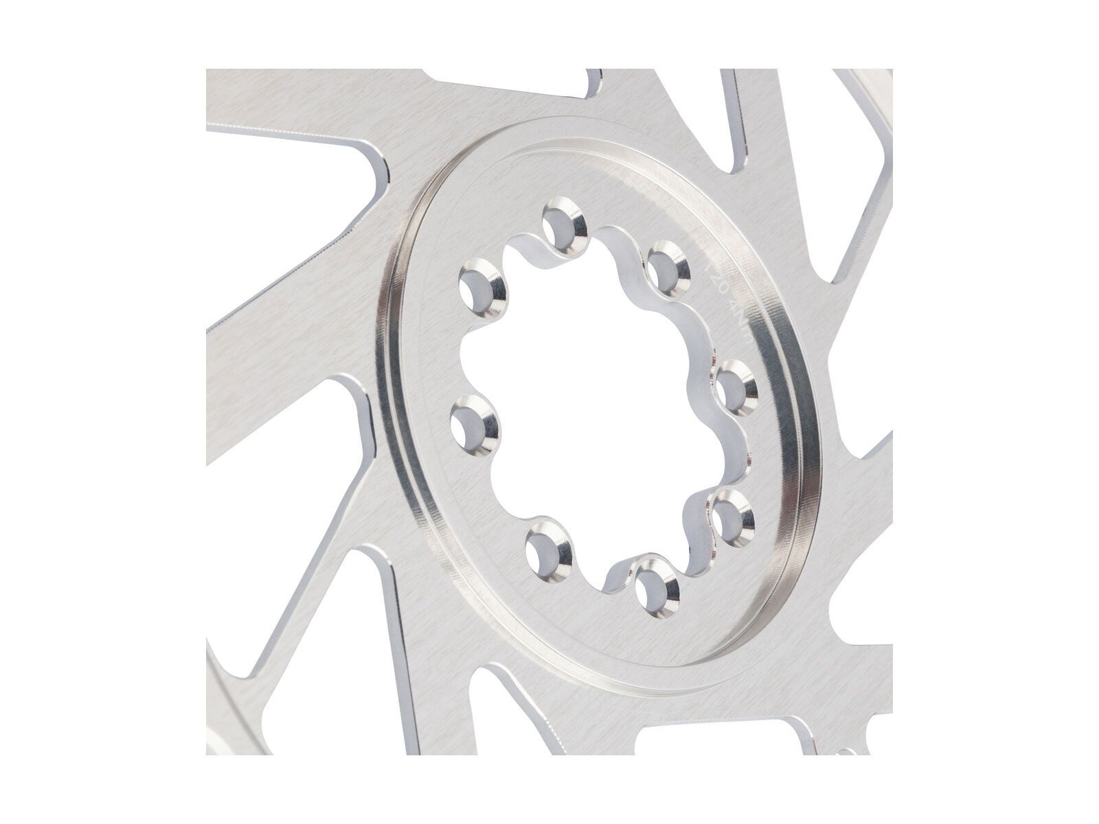 Burgtec 3 mm Offset Thick Thin Chainring SRAM 8-Bolt, rhodium silver - Bild 15
