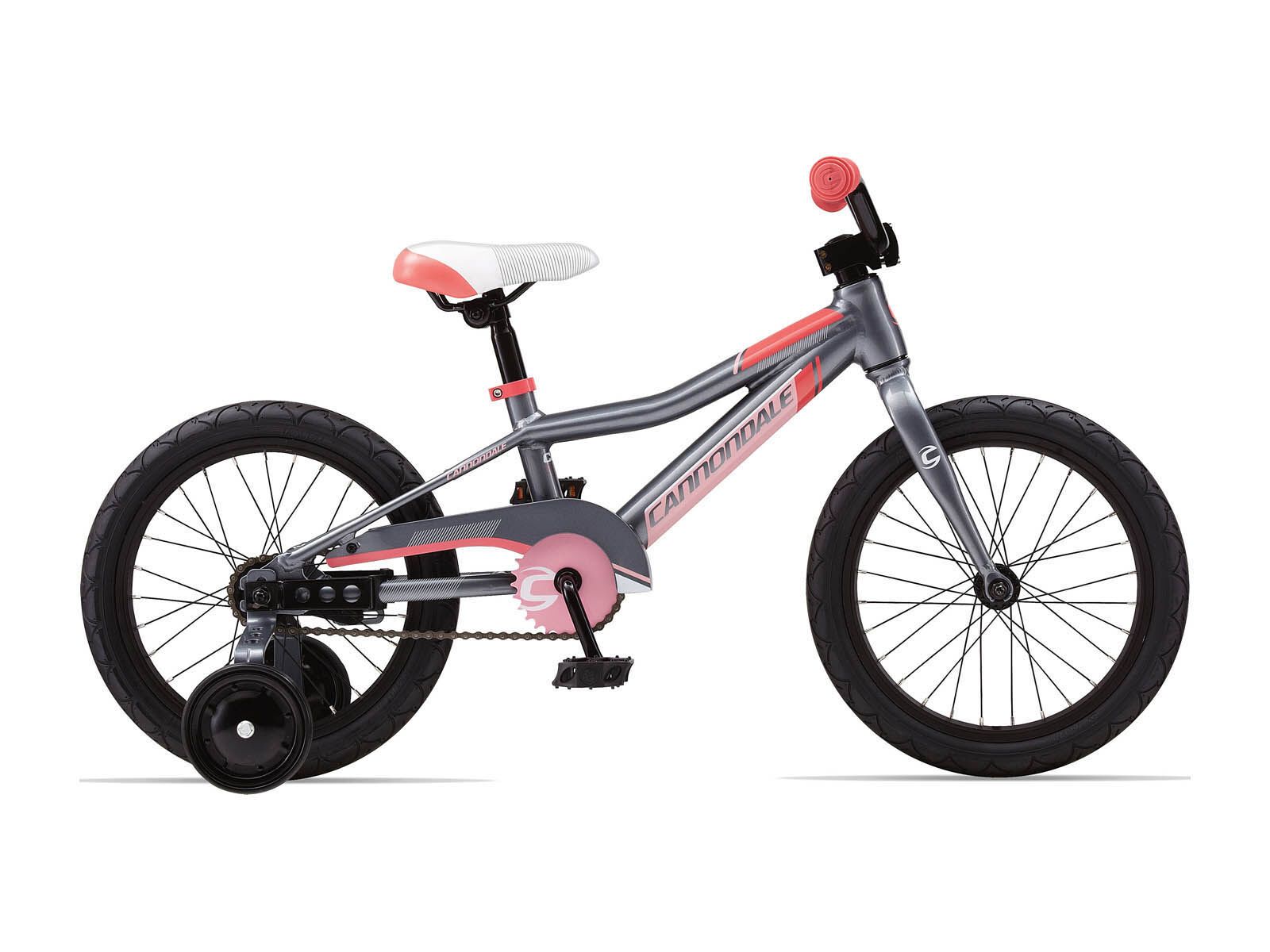 Cannondale Trail , Girls 16Zoll, 1Speed, charcoal gray w/ pink, gloss - Bild 1