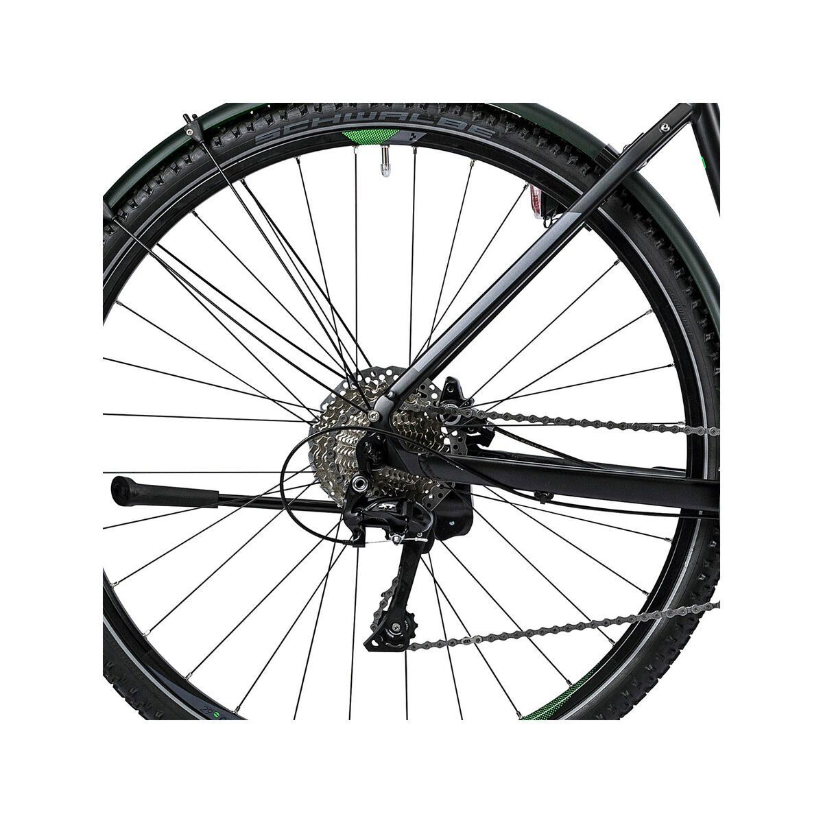 Cube Nature Allroad Trapeze, black flashgreen grey - Bild 4