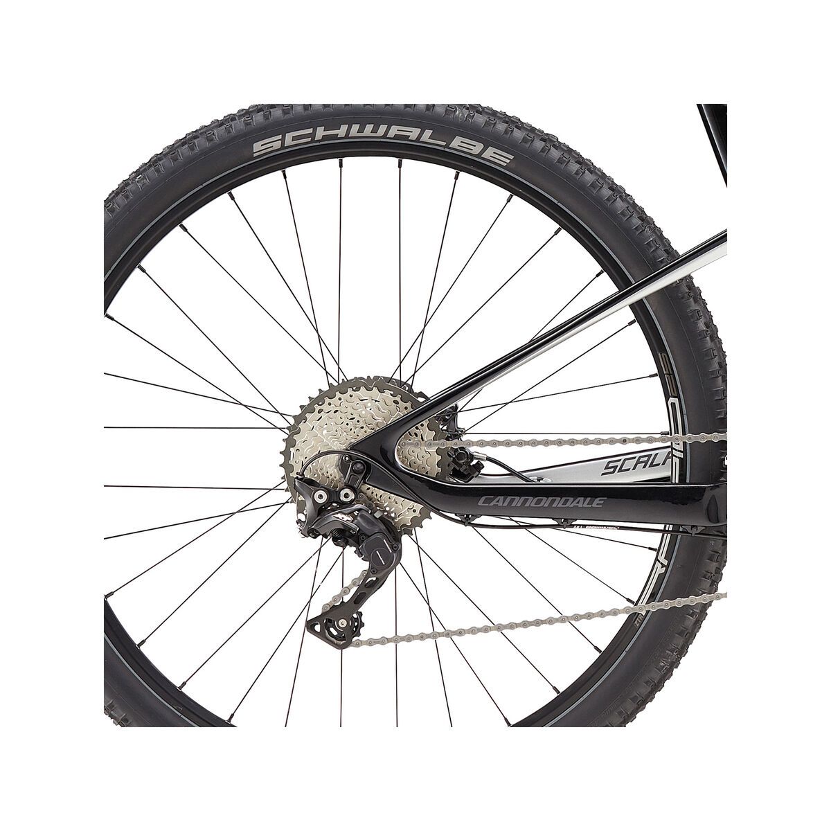 Cannondale Scalpel-Si Carbon 4 29, jet black w/ fine silver and charcoal gray, gloss - SLV - Bild 4