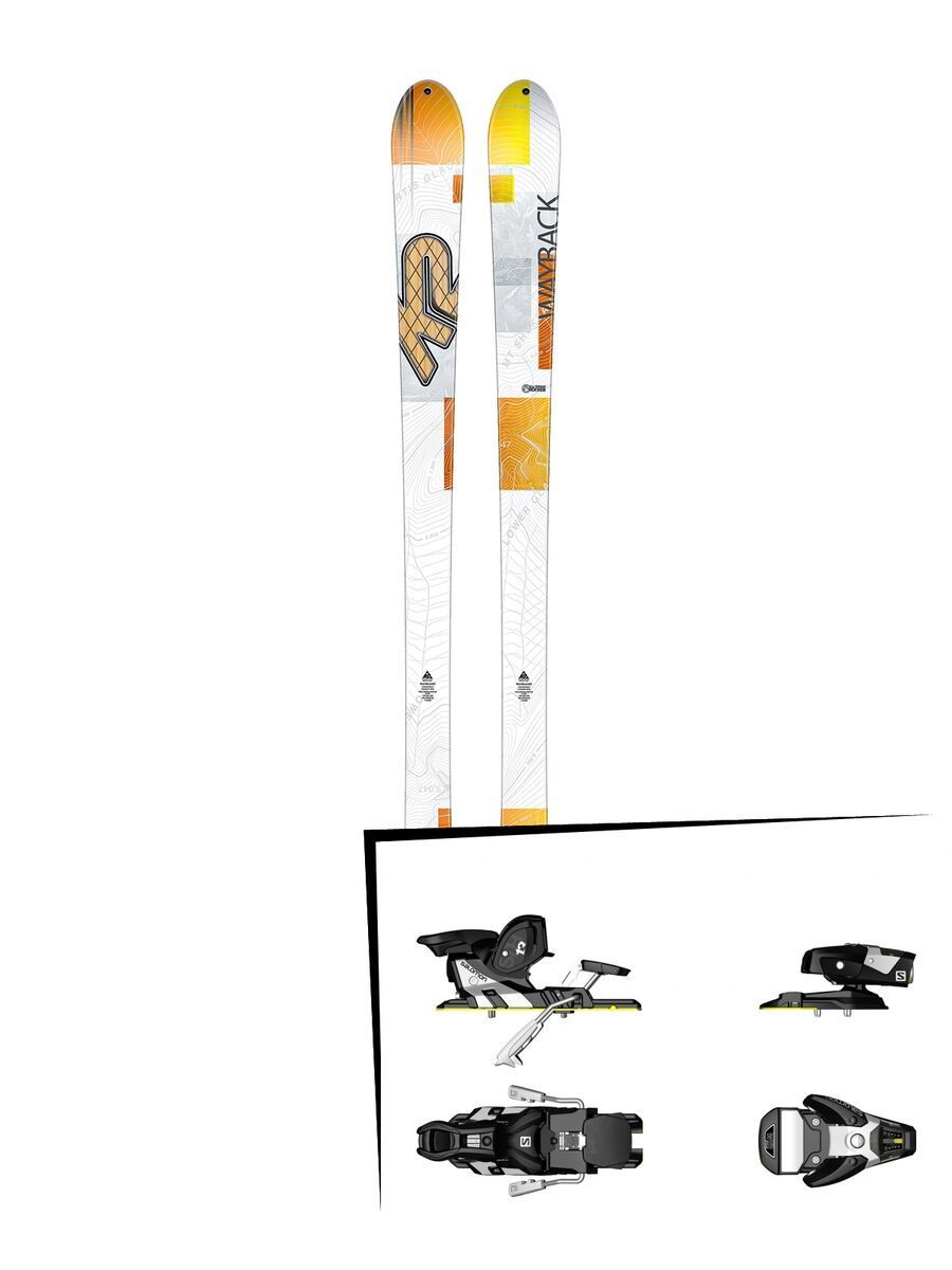 K2 SKI Set: Wayback 82 2016 + Salomon STH2 WTR 13 - Bild 1
