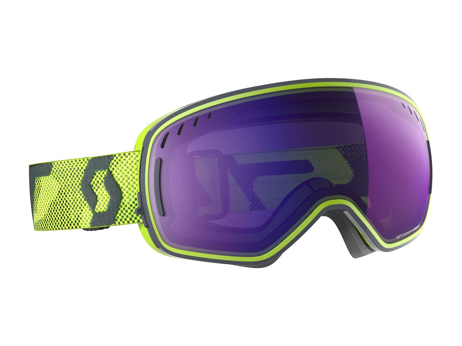 Scott LCG LS inkl. WS, yellow grey/Lens: light sensitive blue chrome - Bild 1