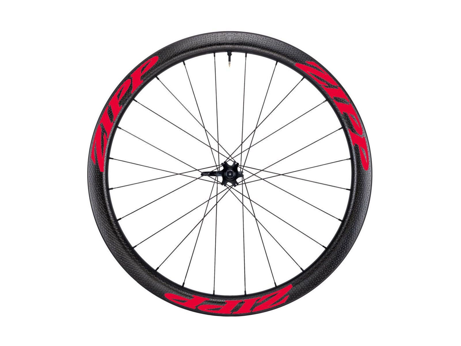 Zipp 303 Firecrest Carbon Clincher Tubeless Disc-brake, schwarz/rot - Bild 1