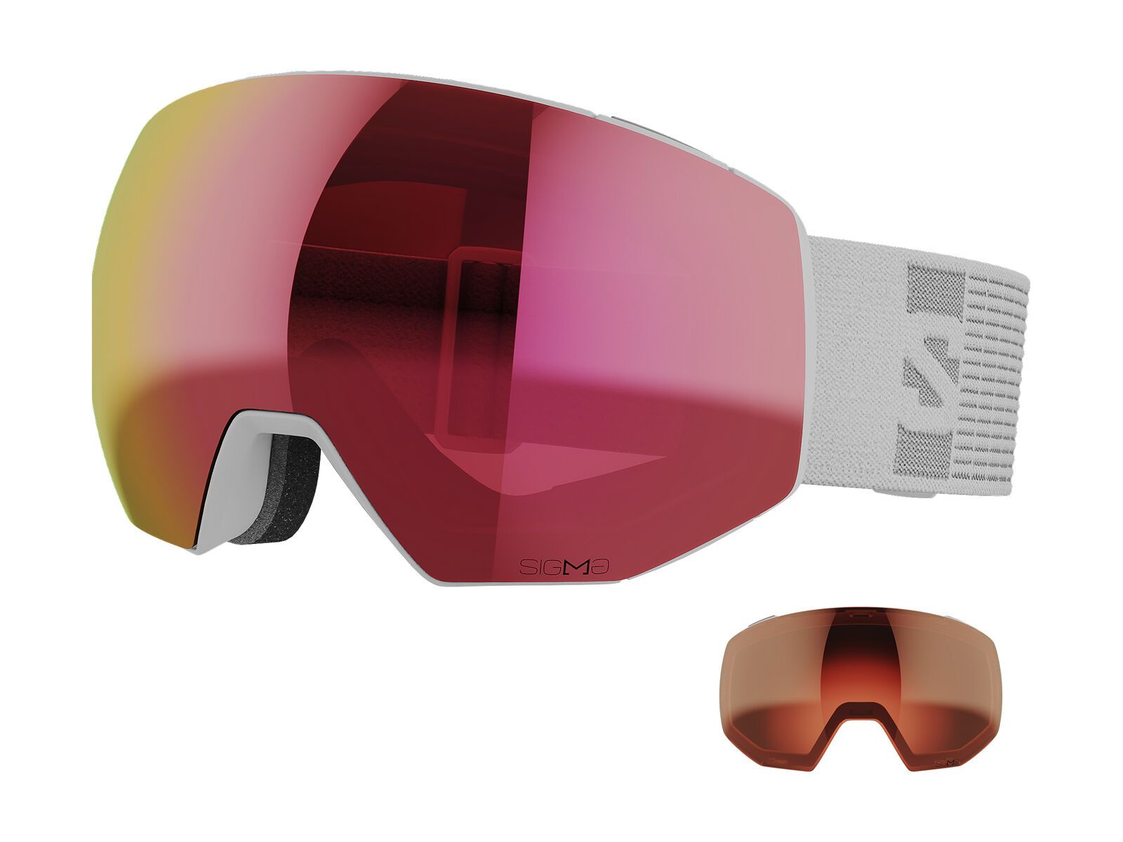 Salomon Radium Prime Sigma - Poppy Red, white - Bild 1