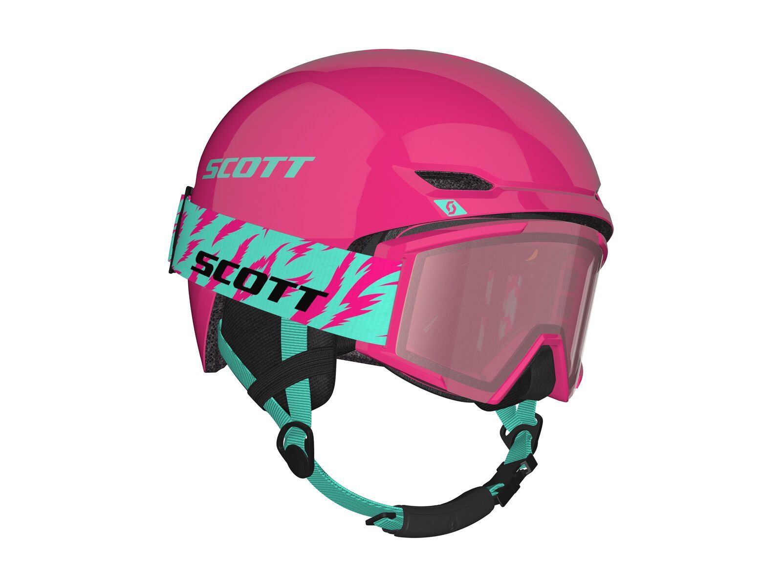 Scott Keeper 2 + Shield Junior, neon pink/mint green - Bild 1