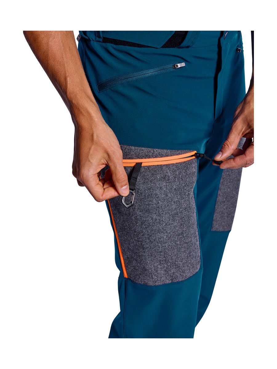 Ortovox Merino Naturtec Plus Pordoi Pants M, petrol blue - Bild 3