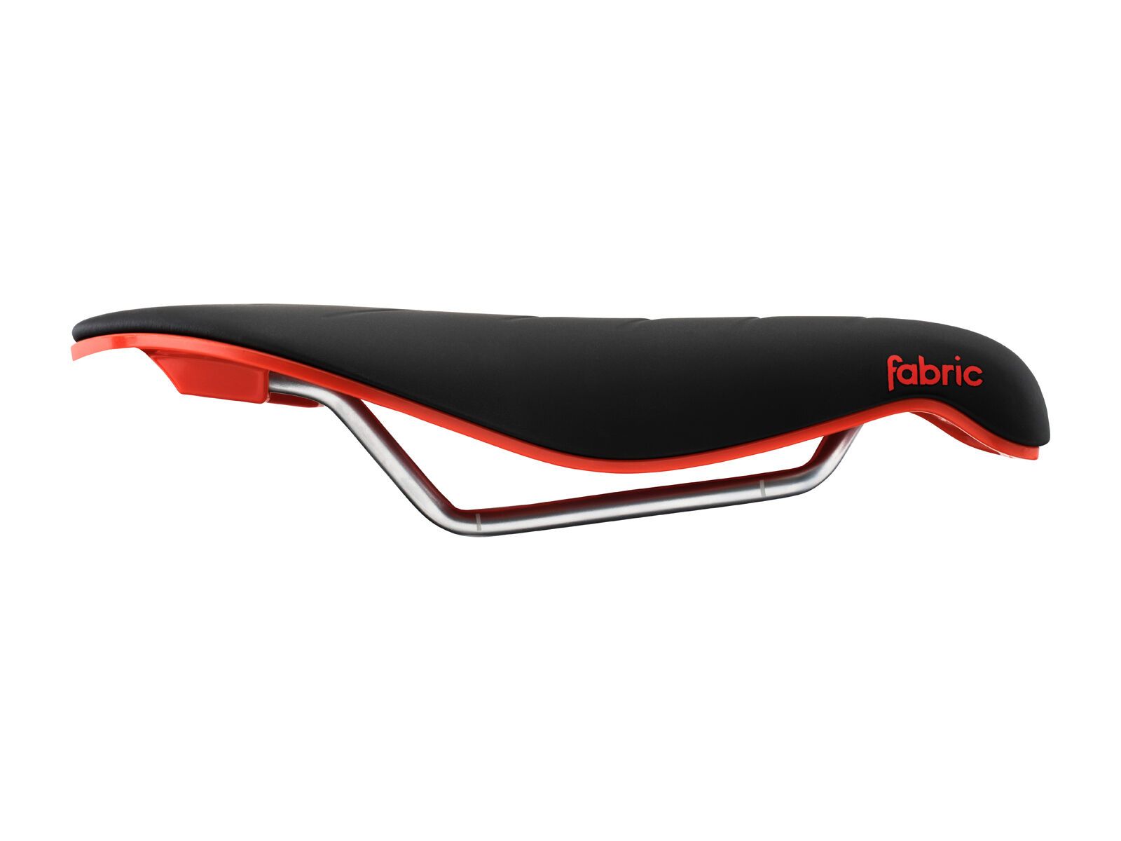 Fabric Tri Elite Flat Saddle - 134 mm, black/red - Bild 1