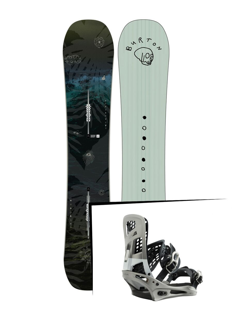 Set: Burton Flight Attendant 2019 + Burton Genesis super silver - Bild 1