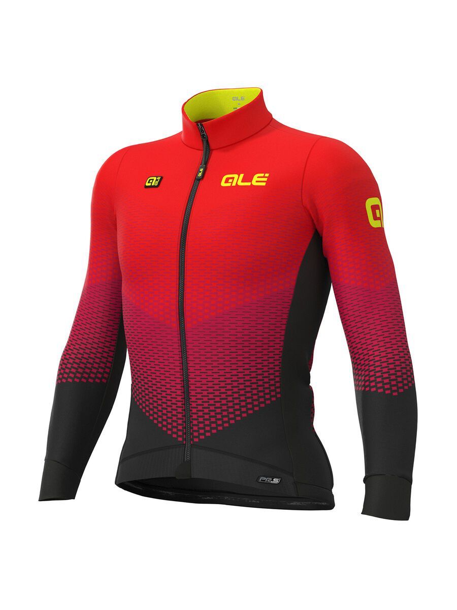 Ale Delta Micro Jersey, nero-bordeaux-rosso/black-bord-red - Bild 1