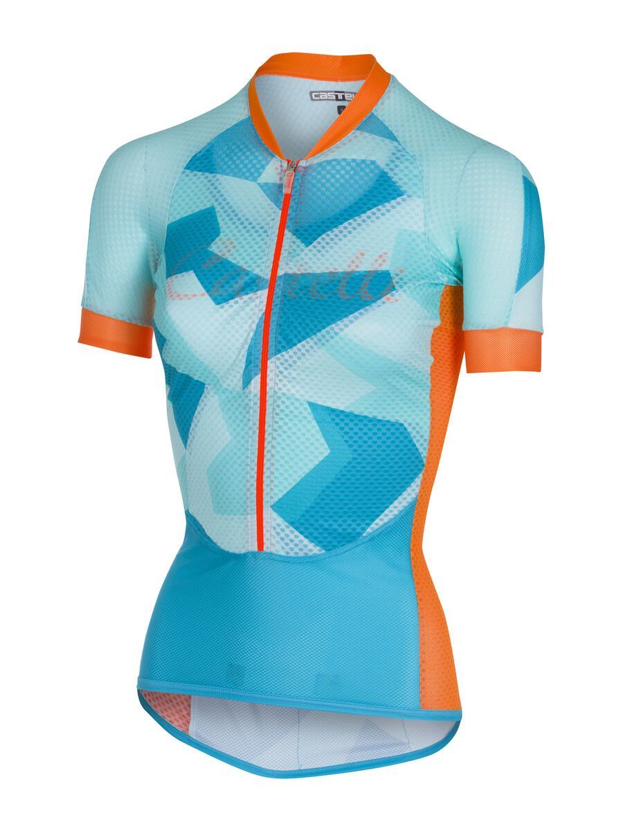 Castelli Climber's W Jersey, sky blue/orange fluo - Bild 1