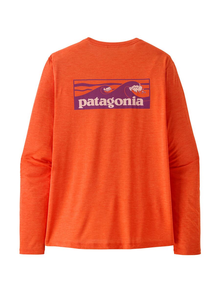 Patagonia Men's Long-Sleeved Capilene Cool Daily Shirt - Boardshort Logo, orange peel/light orange peel x-dye - Bild 2