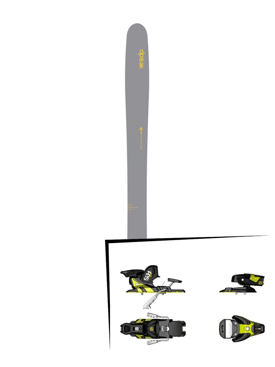DPS Skis Set: Wailer 112 RPC Hybrid 2016 + Salomon STH2 WTR 13 - Bild 1