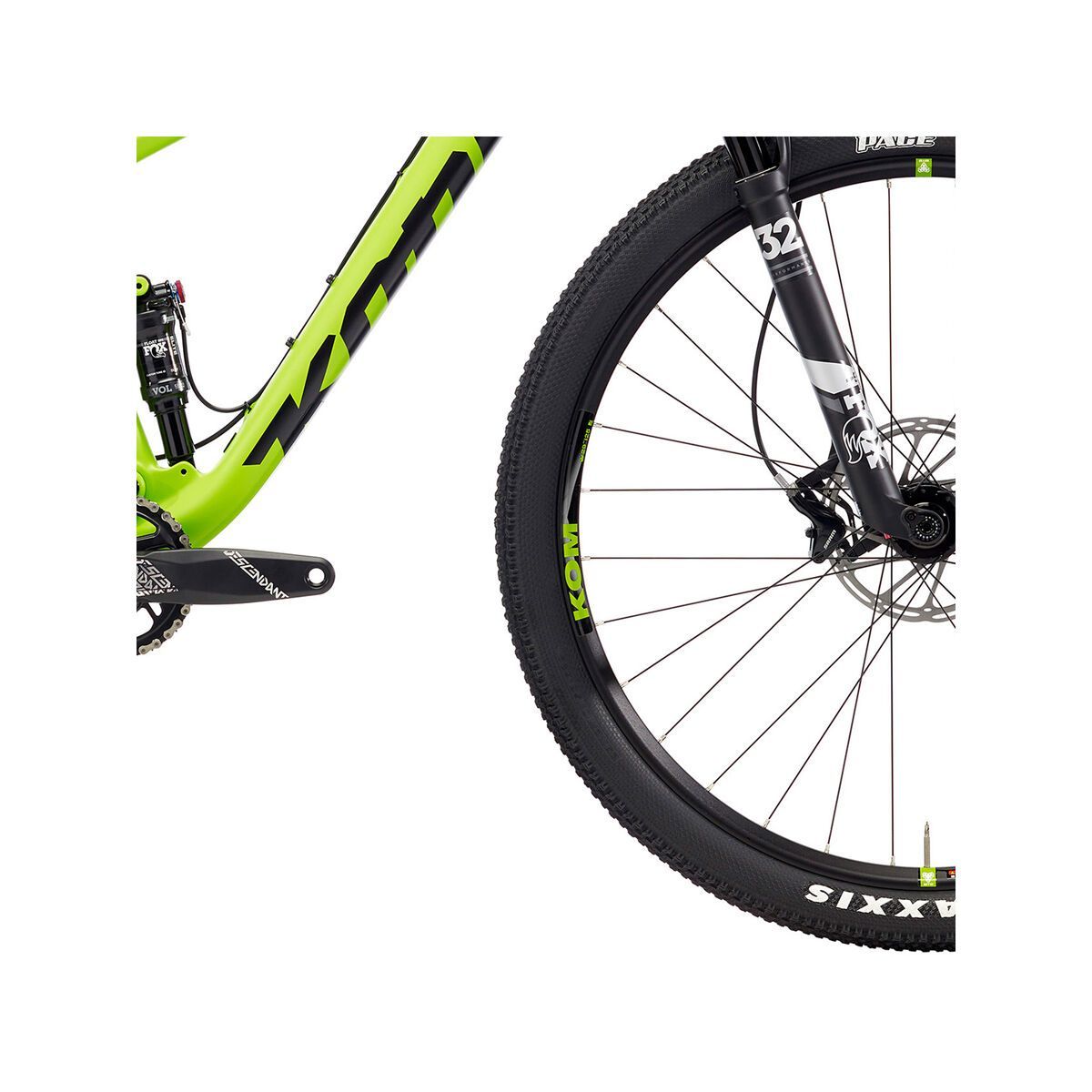 Kona Hei Hei Race DL, matt lime & black w/ black, purple & lime decals - Bild 4