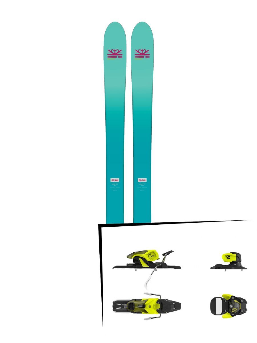 Set: DPS Skis Nina F99 Foundation 2018 + Salomon Warden 11 yellow/black - Bild 1