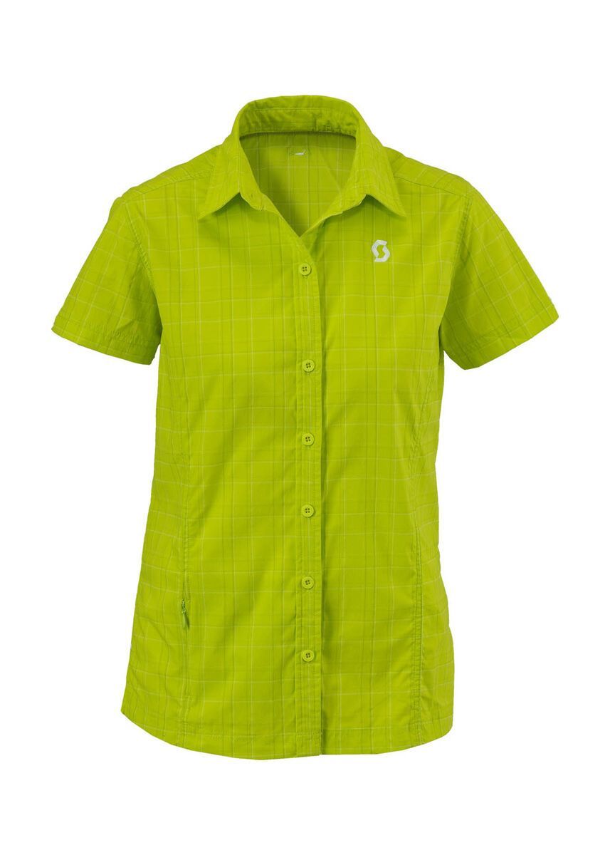 Scott Shirt Womens Highview s/sl, lime punch plaid - Bild 1
