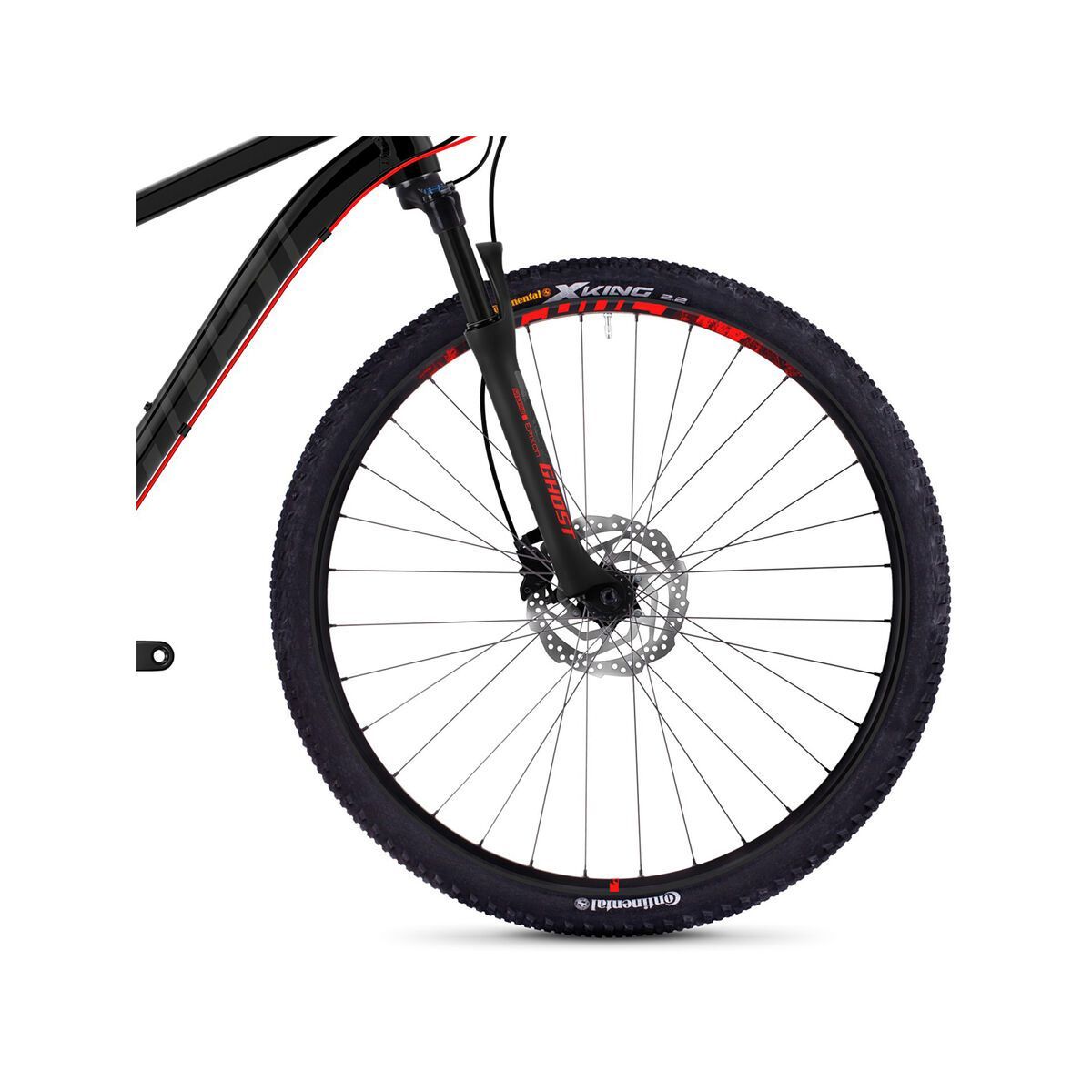 Ghost Kato 6.9 AL, night black/titanium gray/neon red - Bild 2