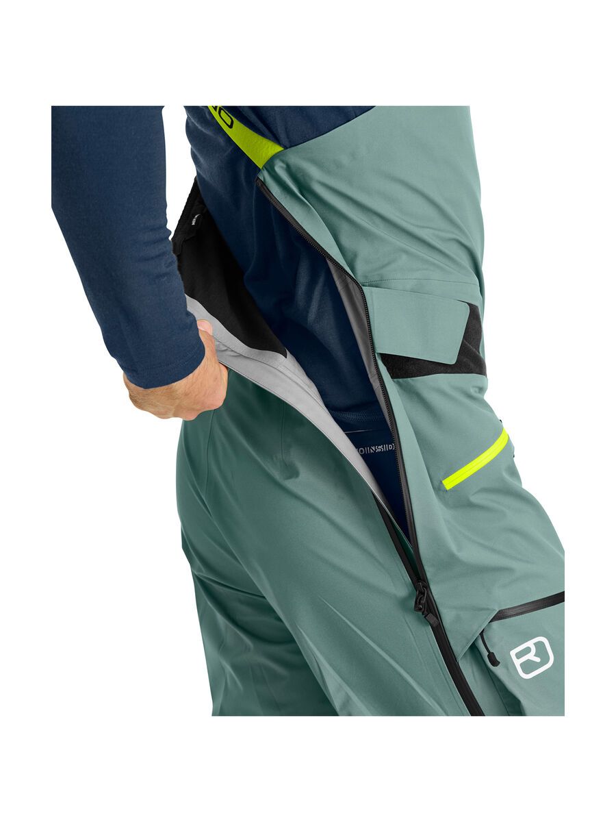 Ortovox 3L Deep Shell Bib Pants M, arctic grey - Bild 6