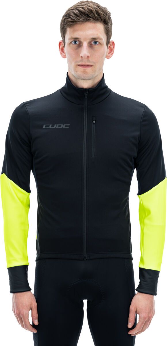Cube Blackline Softshelljacke Safety, black`n`neon yellow - Bild 2