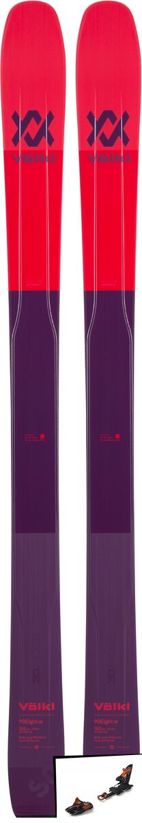 Set: Völkl 90Eight W 2019 + Marker Kingpin 13 black/copper - Bild 1