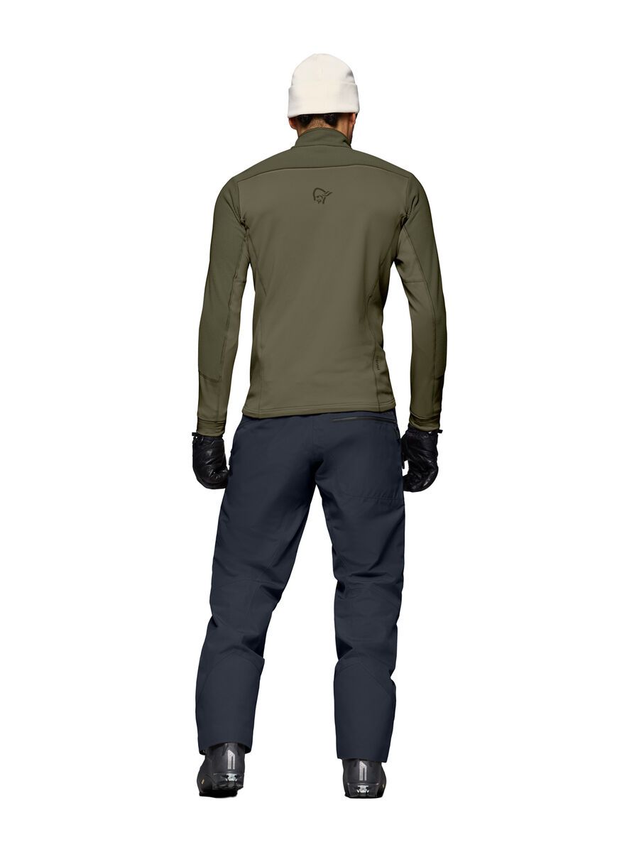 Norrona lofoten warm2 Jacket M's, olive night/deep lichen green - Bild 6