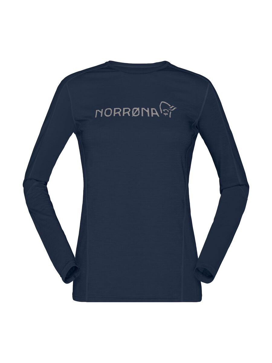 Norrona falketind equaliser merino round Neck W's, indigo night - Bild 1