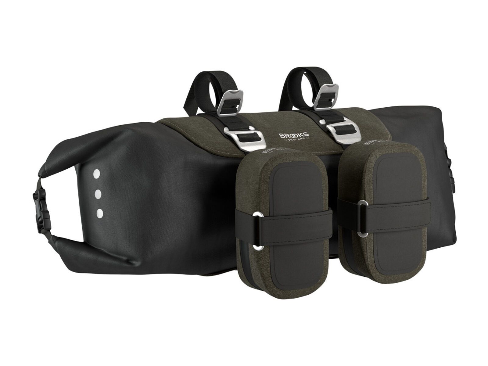 Brooks Scape Handlebar Roll, mud green - Bild 7