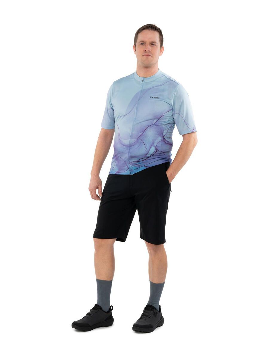 Cube Trikot CMPT Artline kurzarm, blue´n´purple - Bild 5