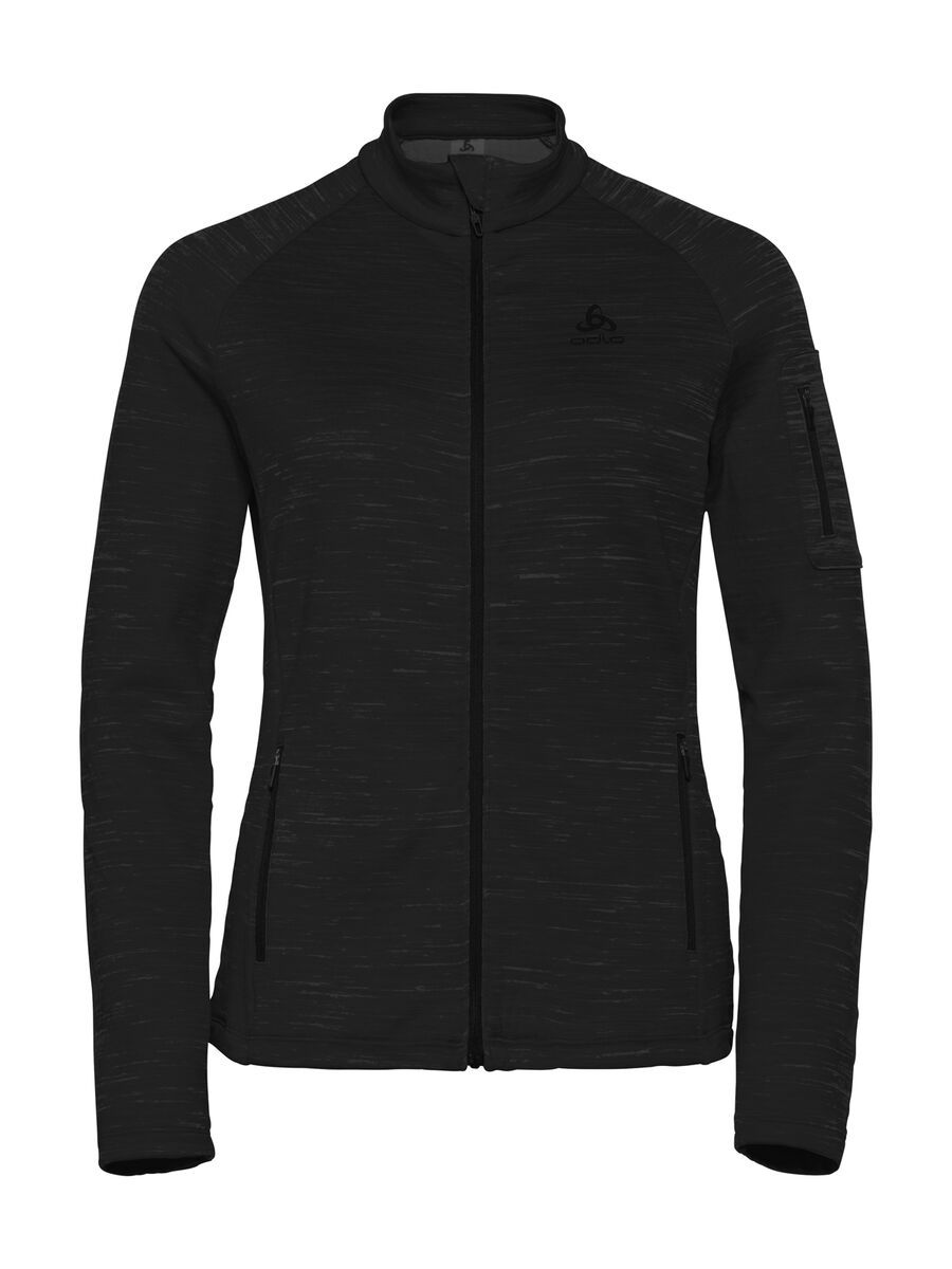 Odlo Midlayer Full Zip Fleece Mythen, black - Bild 1