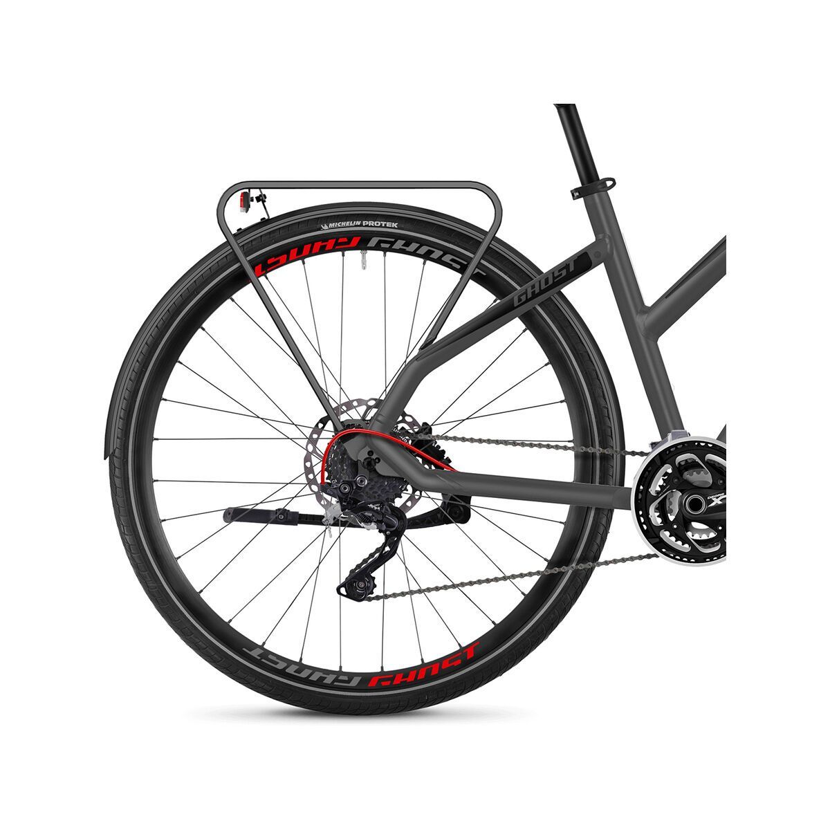 Ghost Square Trekking 8.8 W AL, micro chip gray/titanium gray/roit red - Bild 4