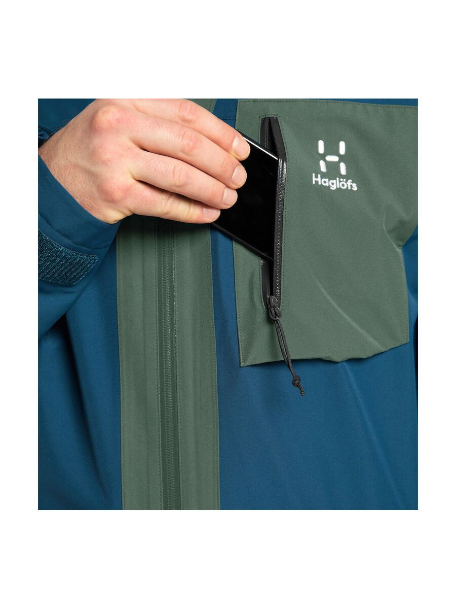 Haglöfs Lumi Jacket Men, dark ocean/fjell green - Bild 8