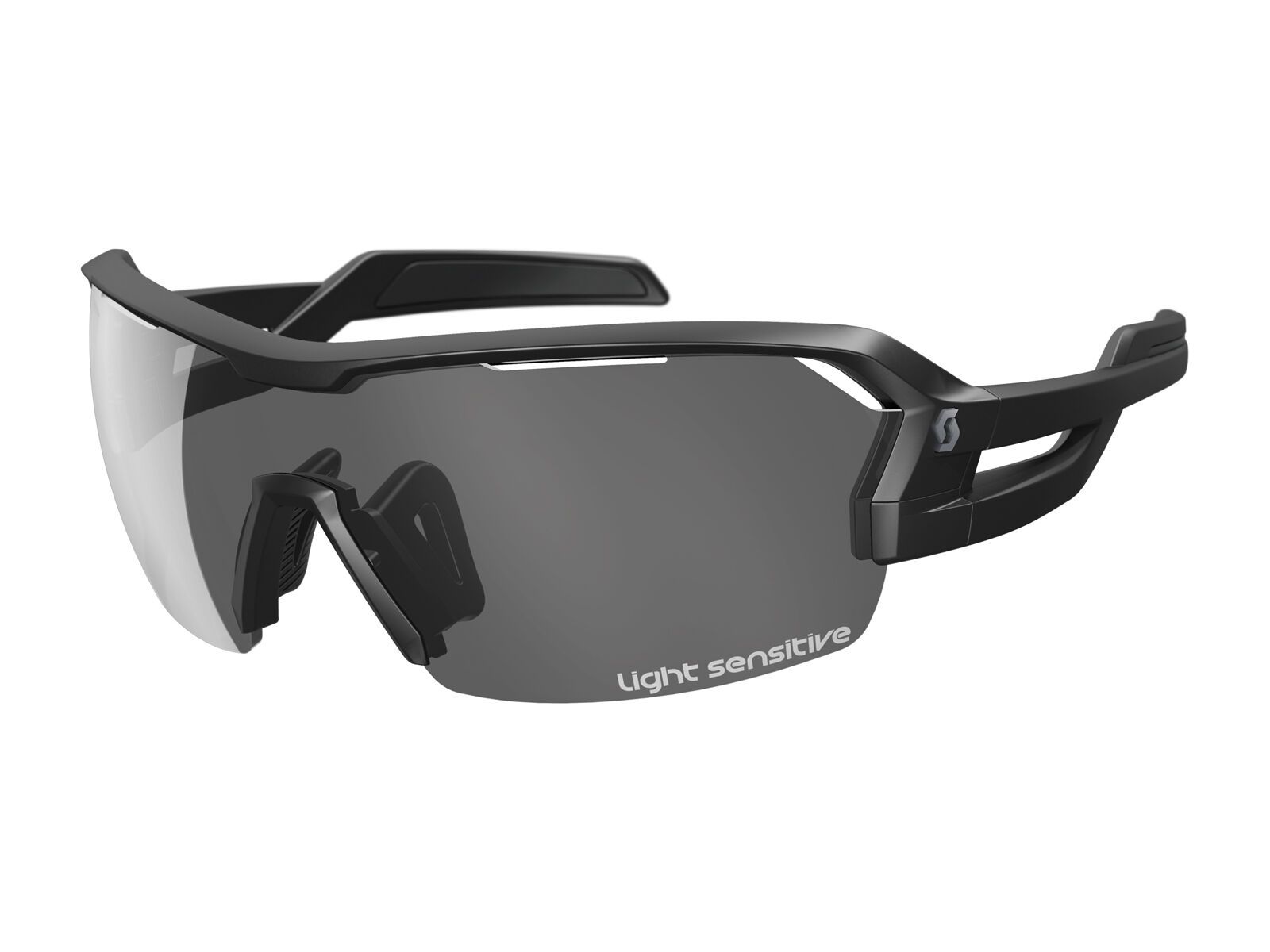 Scott Spur LS + Spare Lens, black matt/grey light sensitive + clear - Bild 1