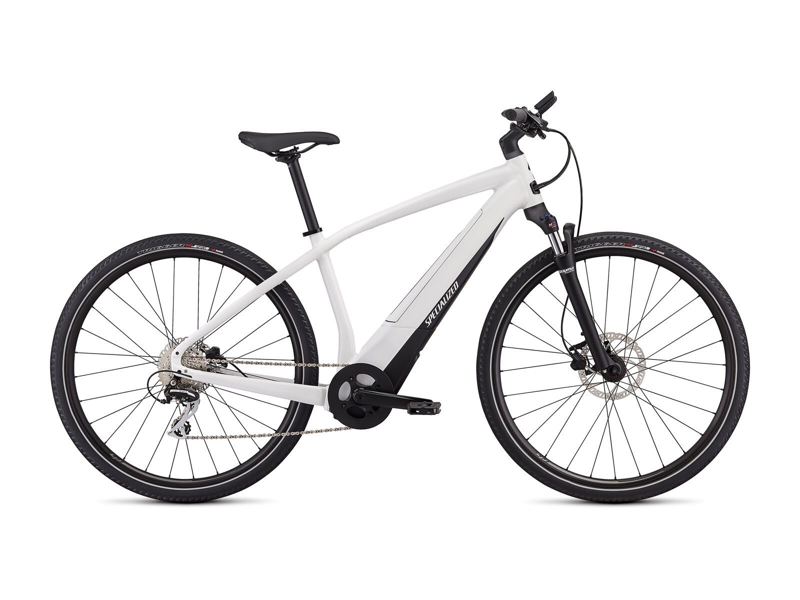 Specialized Men's Turbo Vado 1.0, metallic white silver w/blue ghost pearl/black - Bild 1