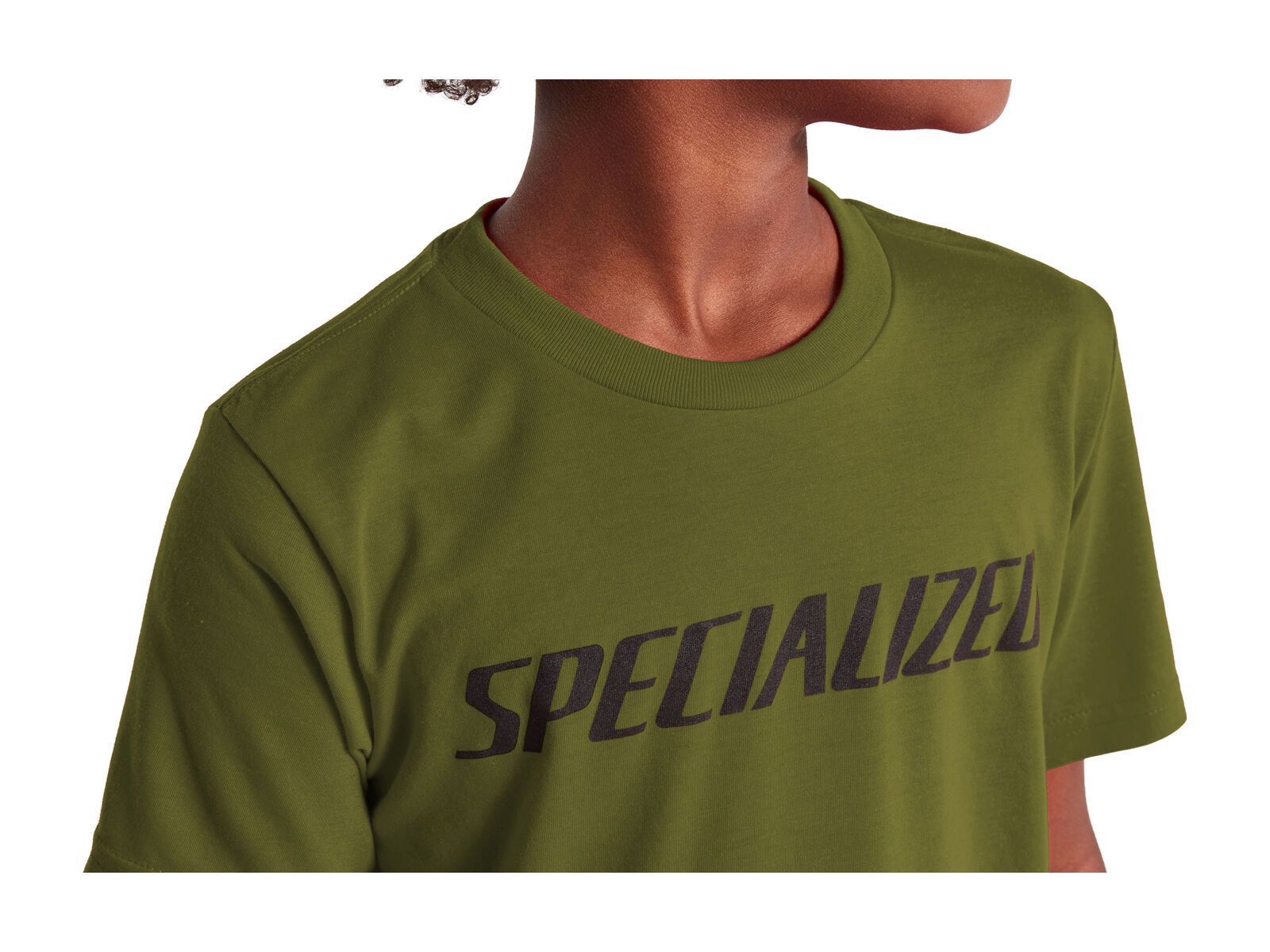 Specialized Wordmark T-Shirt Kinder kurzarm, olive green - Bild 6