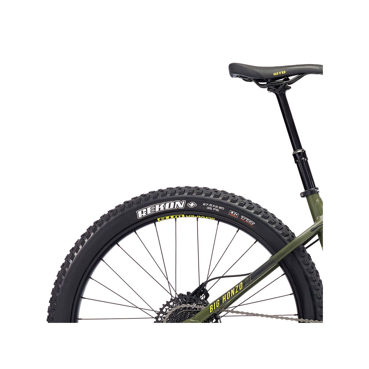 Kona Big Honzo DL, matt olive w/ charcoal & yellow decals - Bild 6