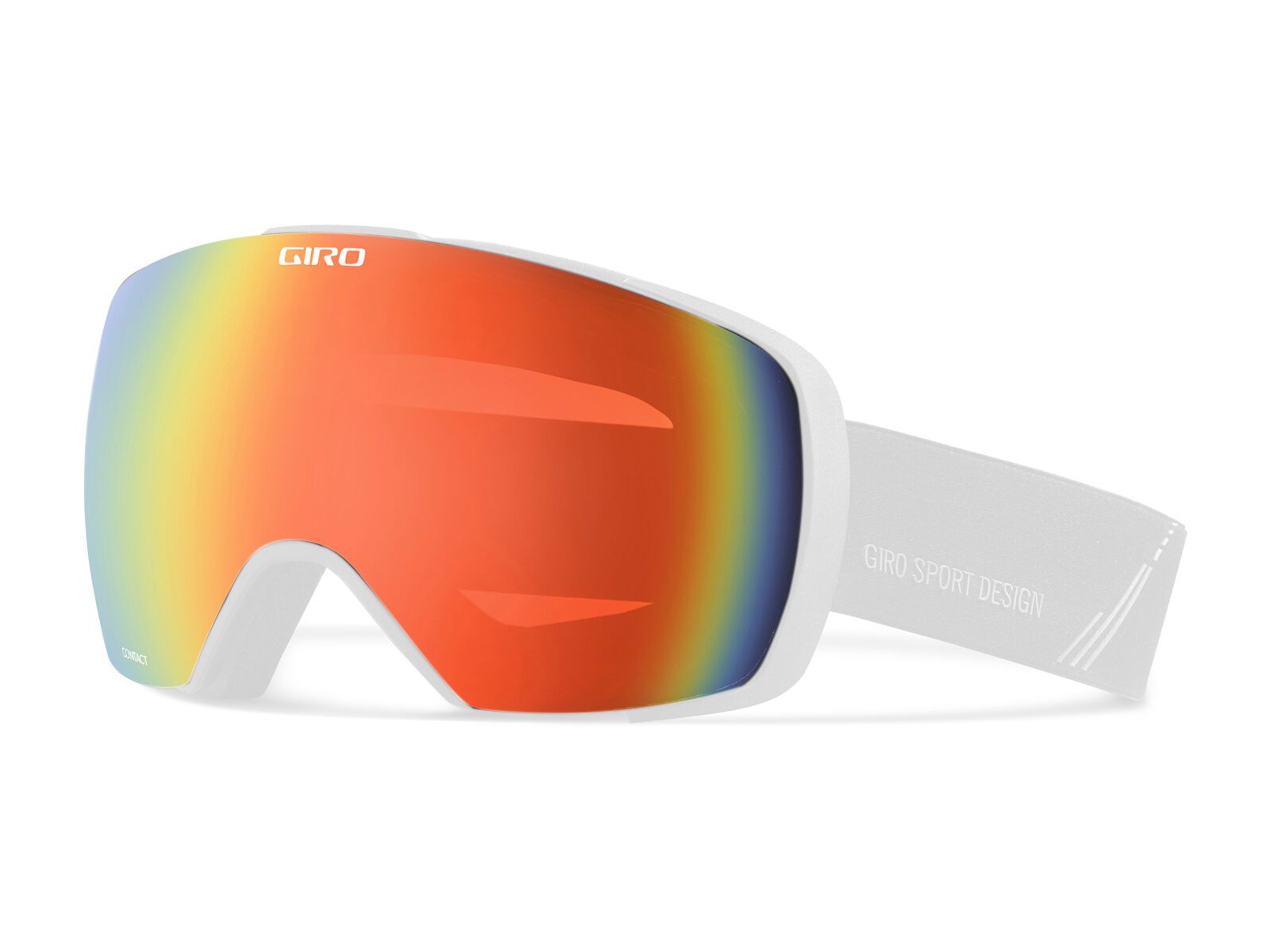 Giro Contact + Spare Lens, black fabricator/black limo+persimmon blaze - Bild 2