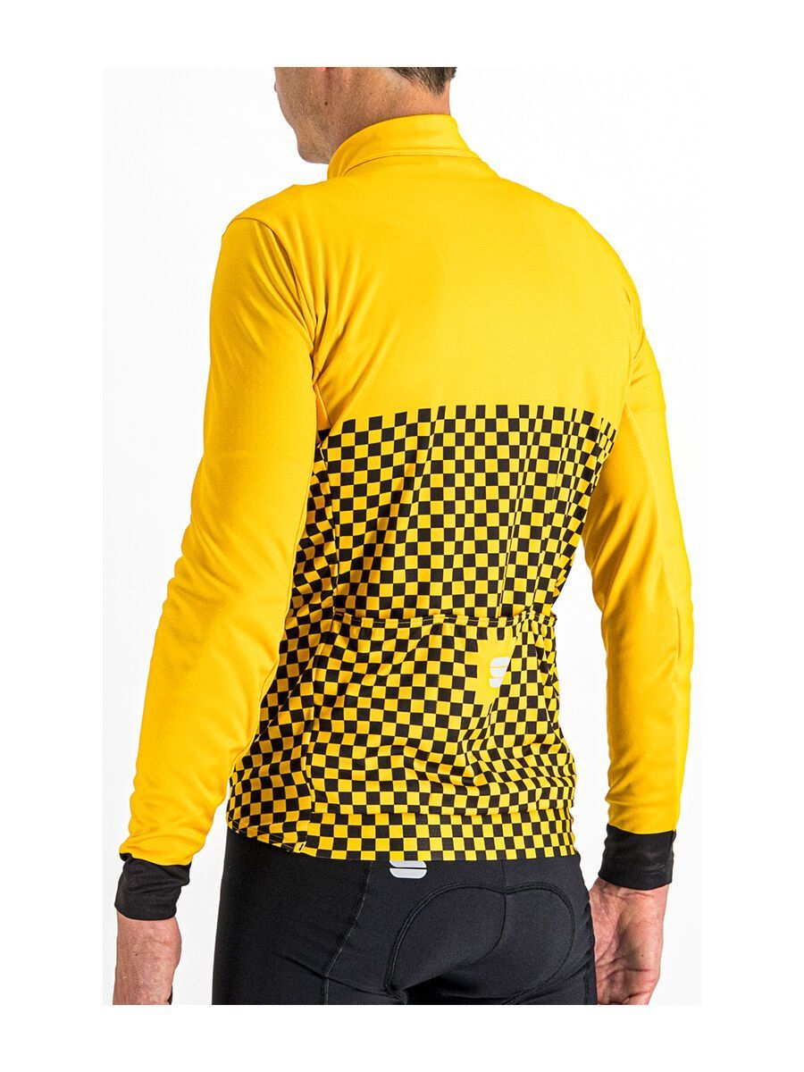 Sportful Checkmate Thermal Jersey, yellow black - Bild 4