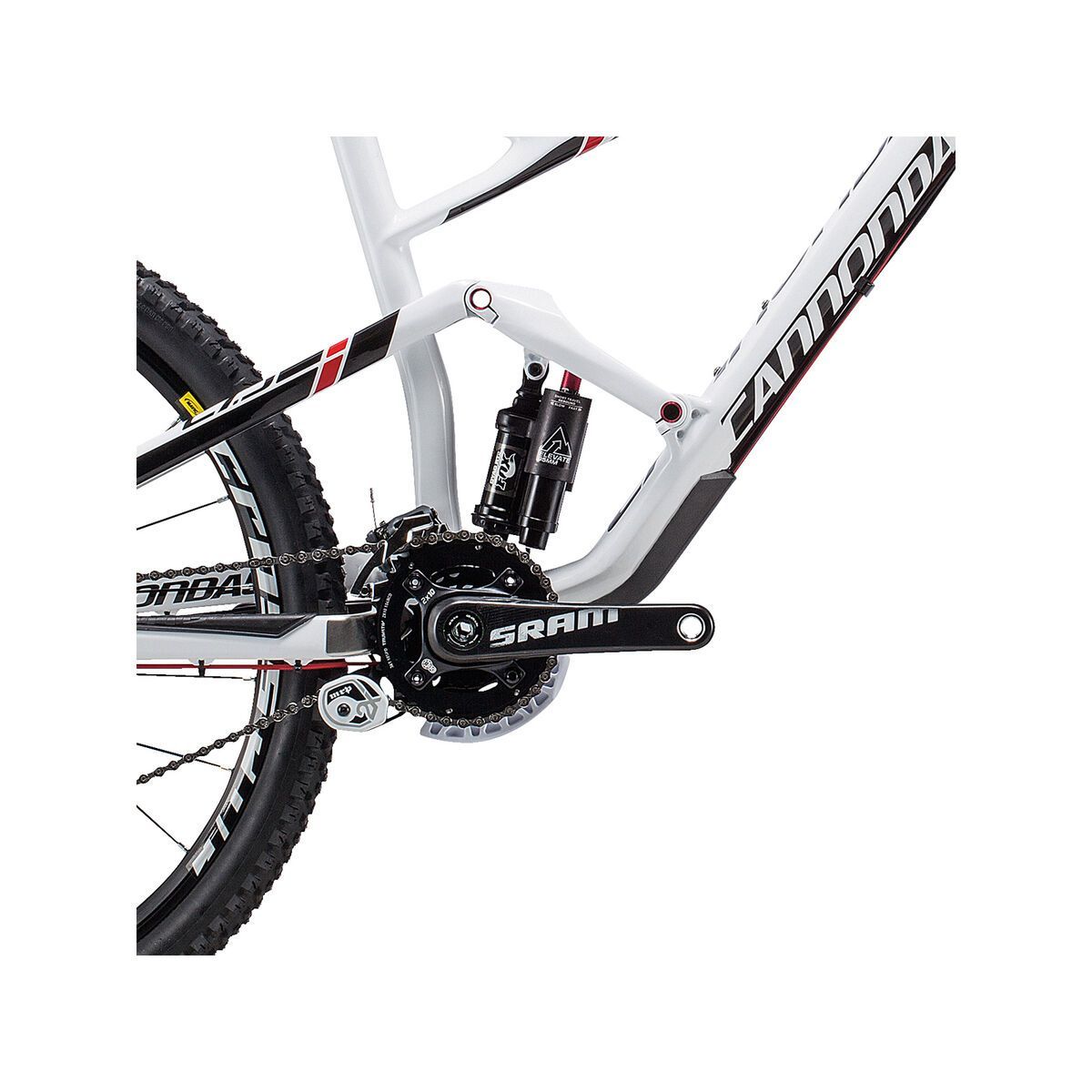 Cannondale Jekyll 27.5 Carbon 2, magnesium white with jet black, race red, gloss - Bild 3