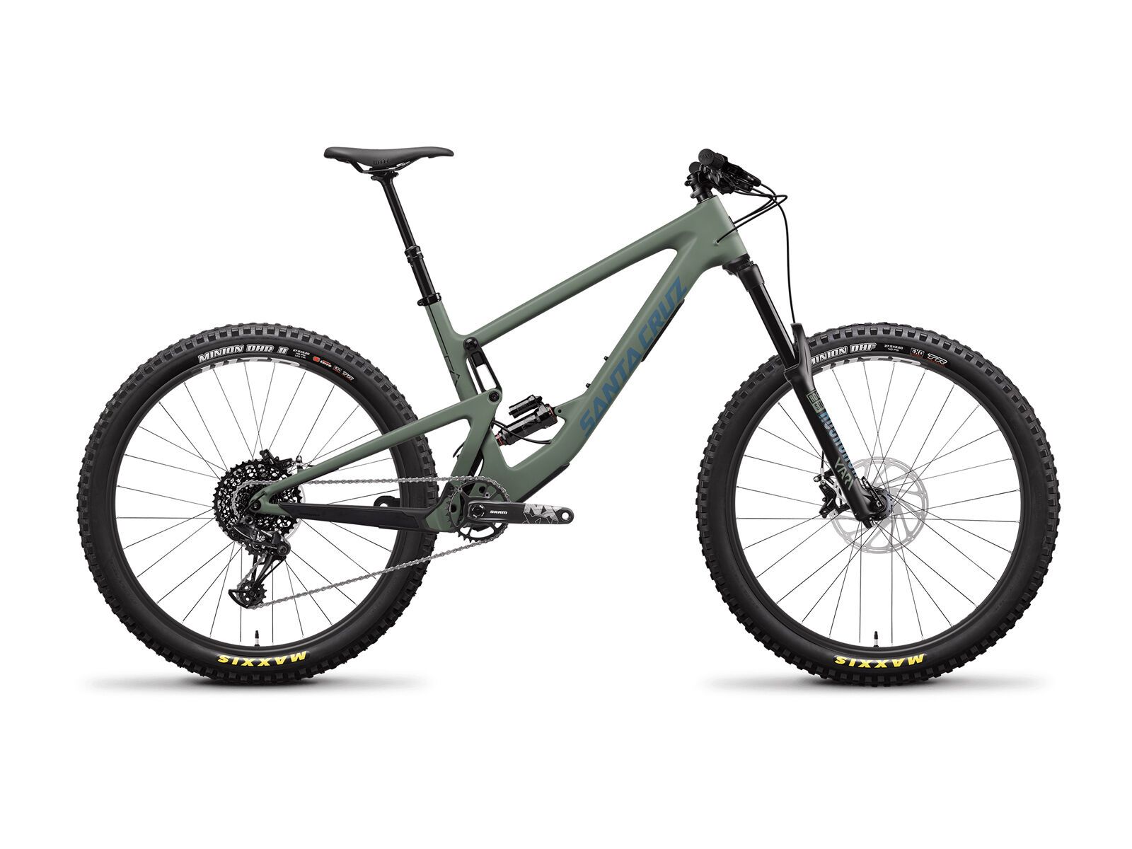 Santa Cruz Bronson C R+, matte olive and blue - Bild 1