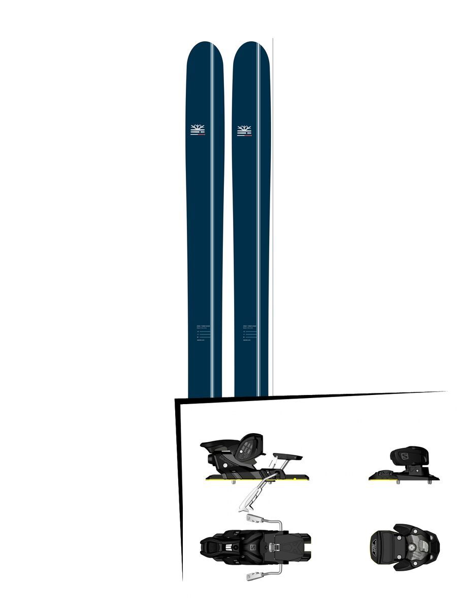 DPS Skis Set: Lotus 124 Powderworks Special Edition 2016 + Salomon Warden MNC 13 - Bild 1