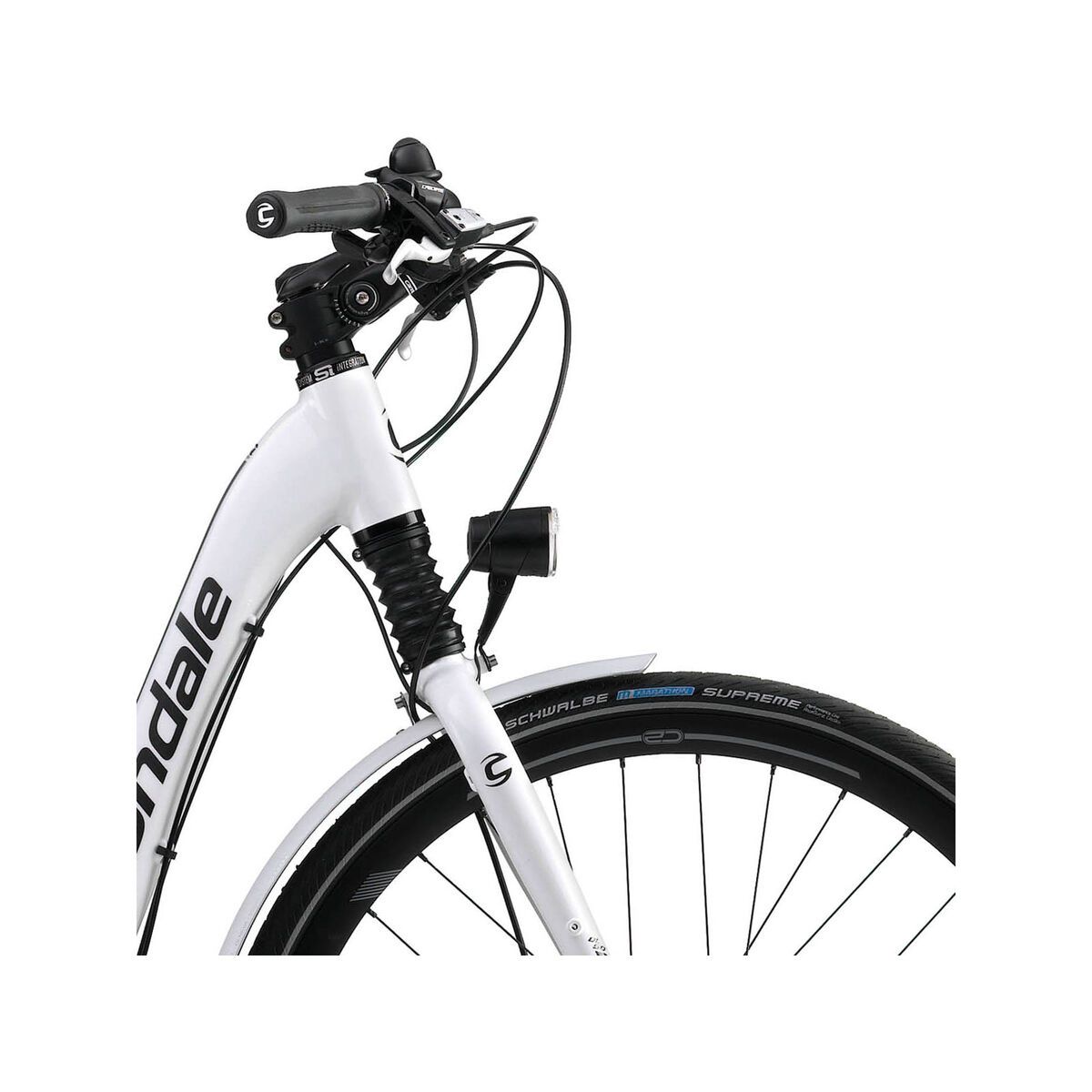 Cannondale E-Series 1 Headshok Step Trough 300Wh., magnesium white gloss - Bild 5