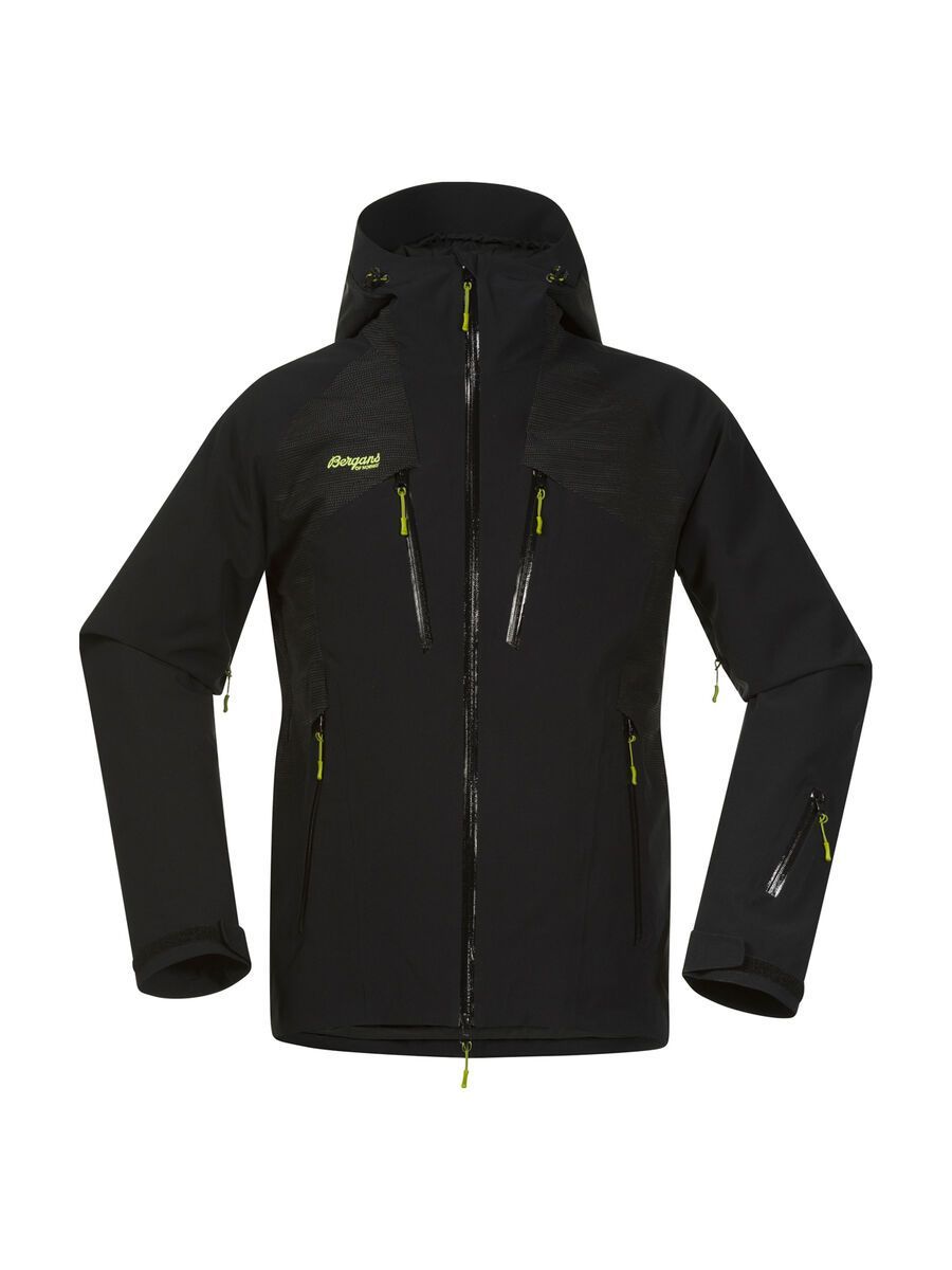 Bergans Oppdal Insulated Jacket, black / solid charcoal / spring leaves - Bild 1