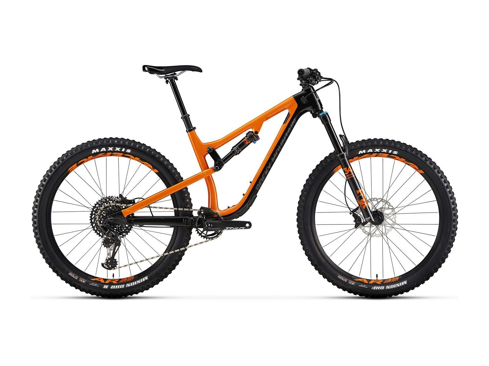 Rocky Mountain Pipeline Carbon 50, black in black/fox racing orange/touch of grey - Bild 1