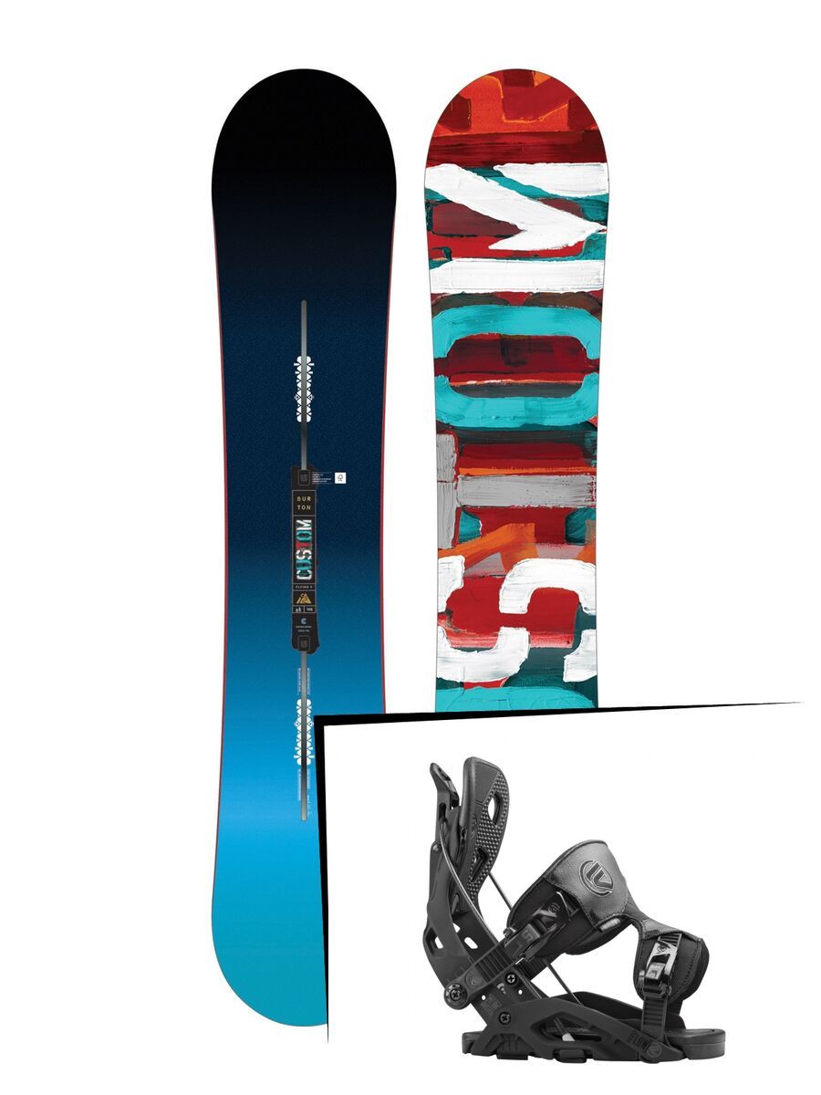 Set: Burton Custom Flying V 2017 + Flow Fuse (1513139S) - Bild 1
