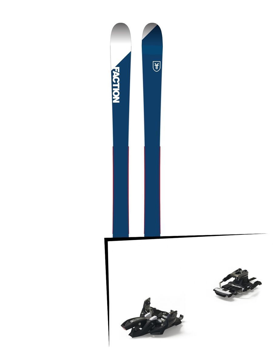 Set: Faction Candide 1.0 2018 + Marker Alpinist 9 Long Travel black/titanium - Bild 1