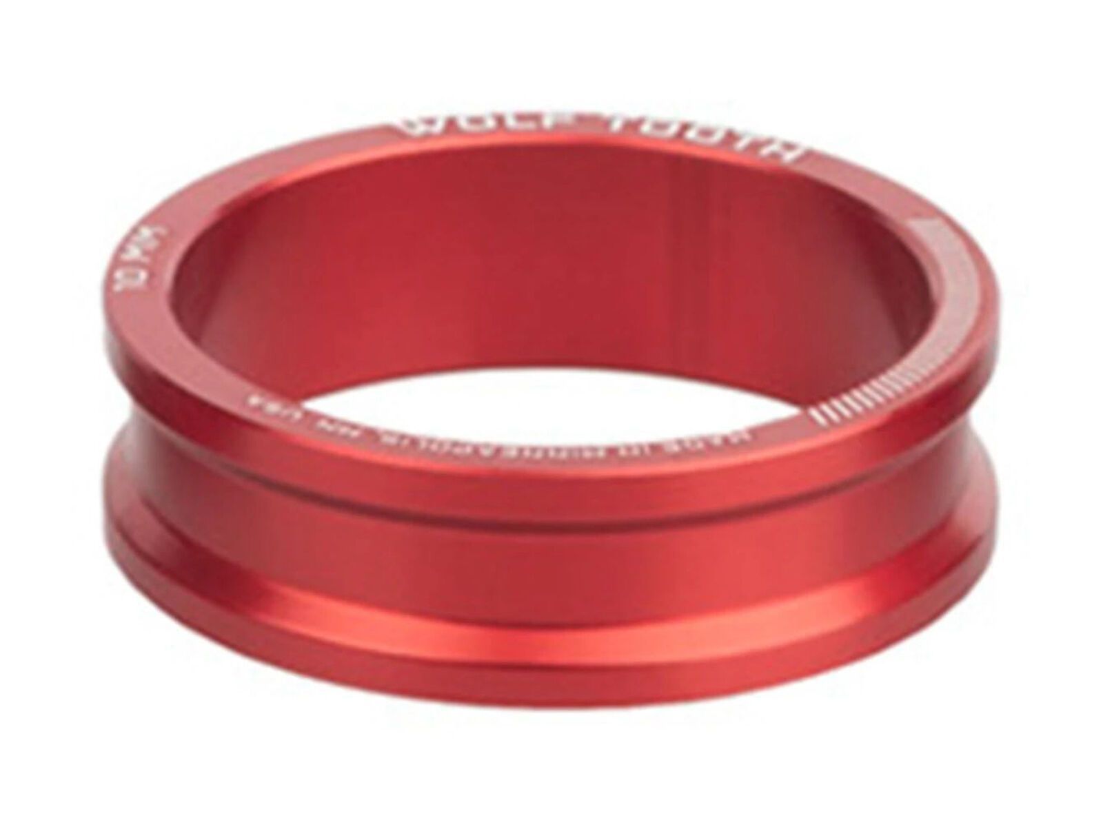 Wolf Tooth Precision Headset Spacers - 10 mm, red - Bild 1